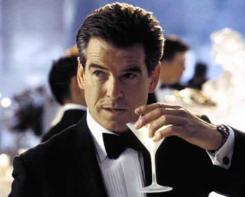 JAMES BOND With His Martini